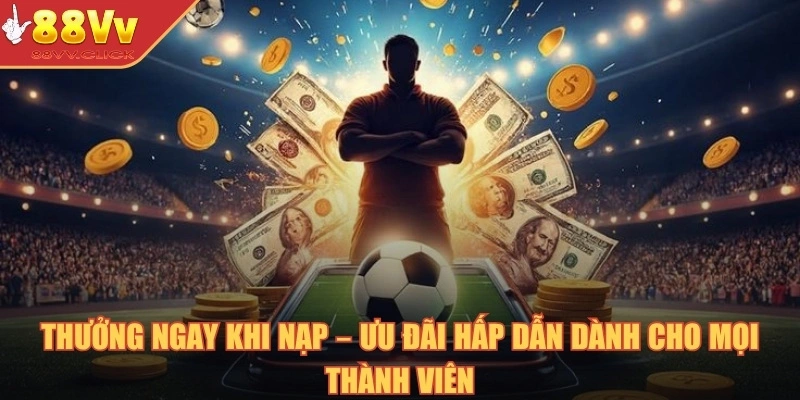 Thưởng ngay khi nạp – Ưu đãi hấp dẫn dành cho mọi thành viên