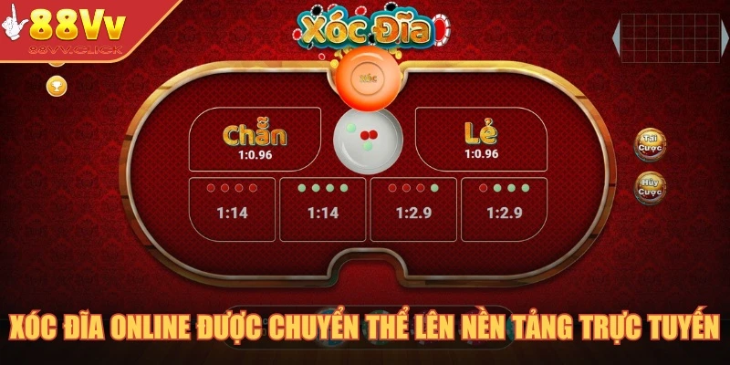 Xóc Đĩa Online - Trò Chơi Nổi Trội Tại Sân Chơi Casino 88VV 2 Xóc đĩa online được chuyển thể lên nền tảng trực tuyến